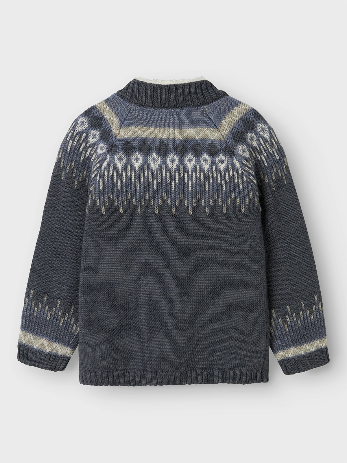 Name It Wriss Wool Long Sleeve Knit Cardigan Ombre Blue