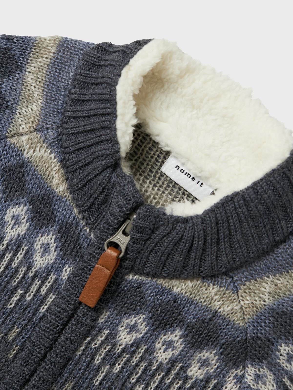 Name It Wriss Wool Long Sleeve Knit Cardigan Ombre Blue