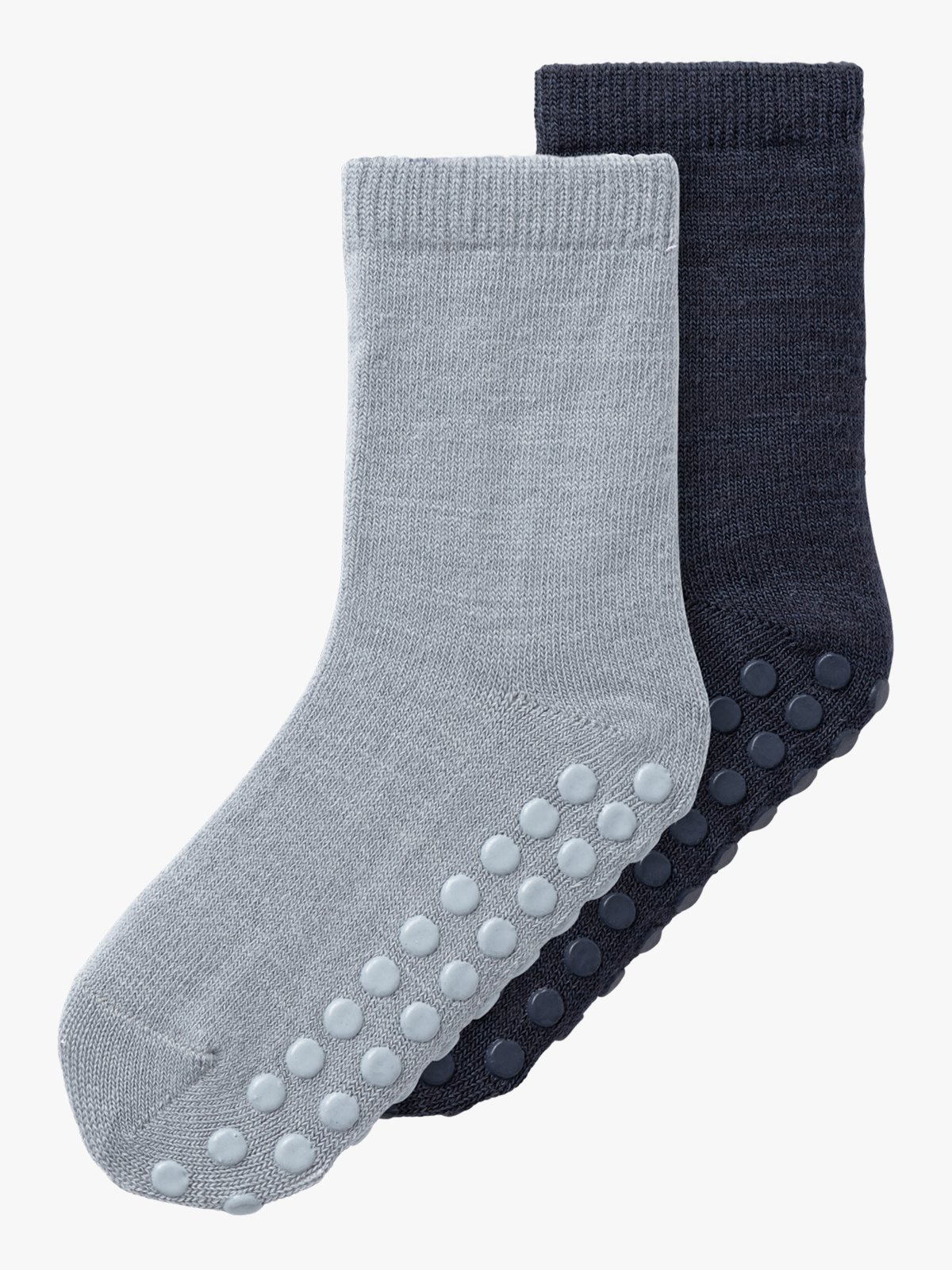 Name It Wak Wool Blend 2 Pack Sock With Non Skid Tradewinds 2P Tadewinds + Ombre