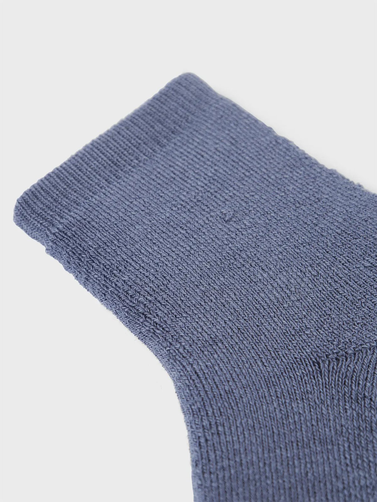 Name It Waksi Wool/Blend Terry Sock W/Non Skid Folkstone Gray