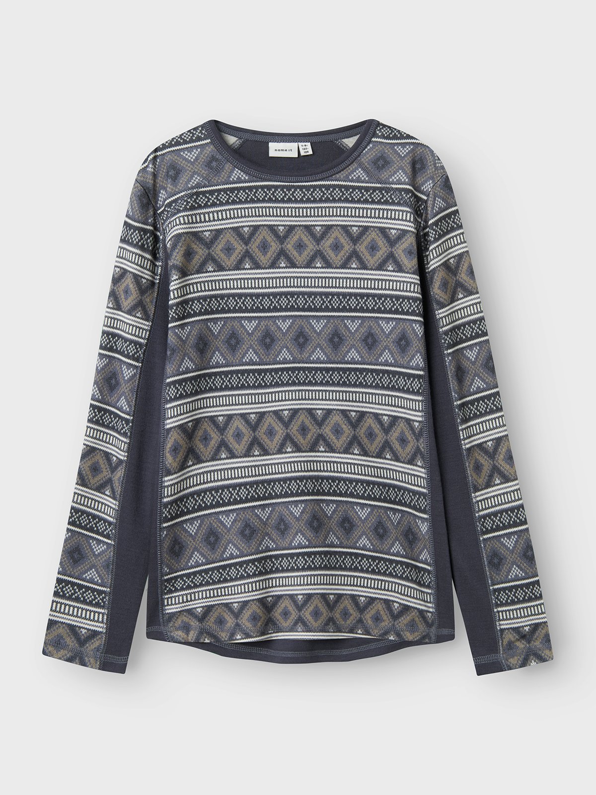 Name It Willto Wool Long Sleeve Top Ombre Blue