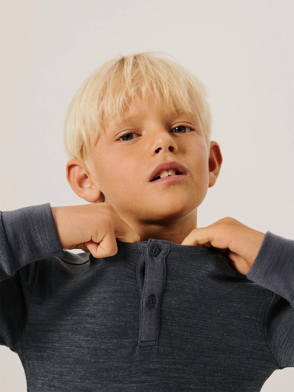 Name It Wyla Wo/Vi Long Sleeve Top Ombre Blue