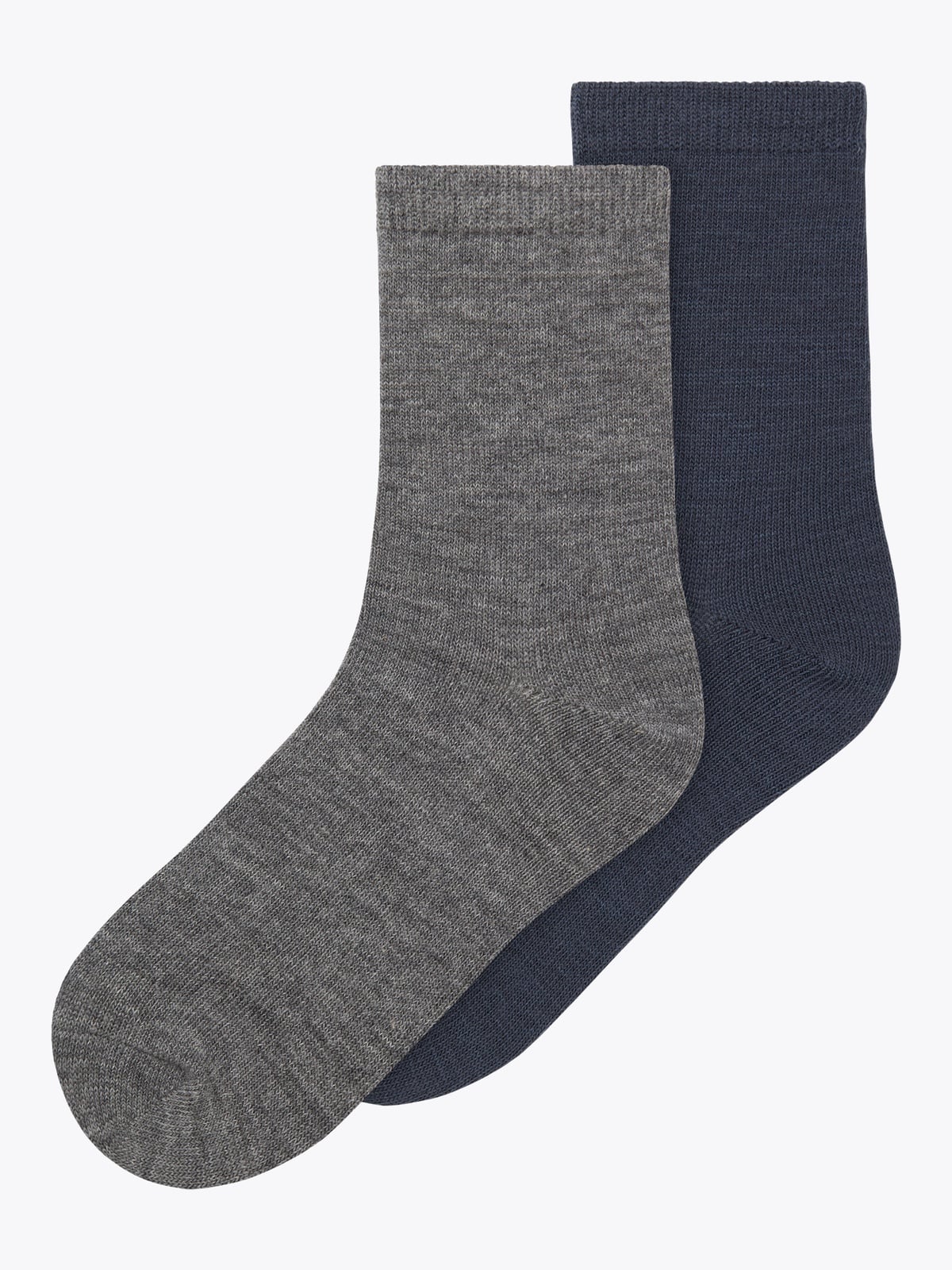 Name It Wak Wo/Bl 2-Pack Sock dark grey melange 2p dark grey mel+ombre blue