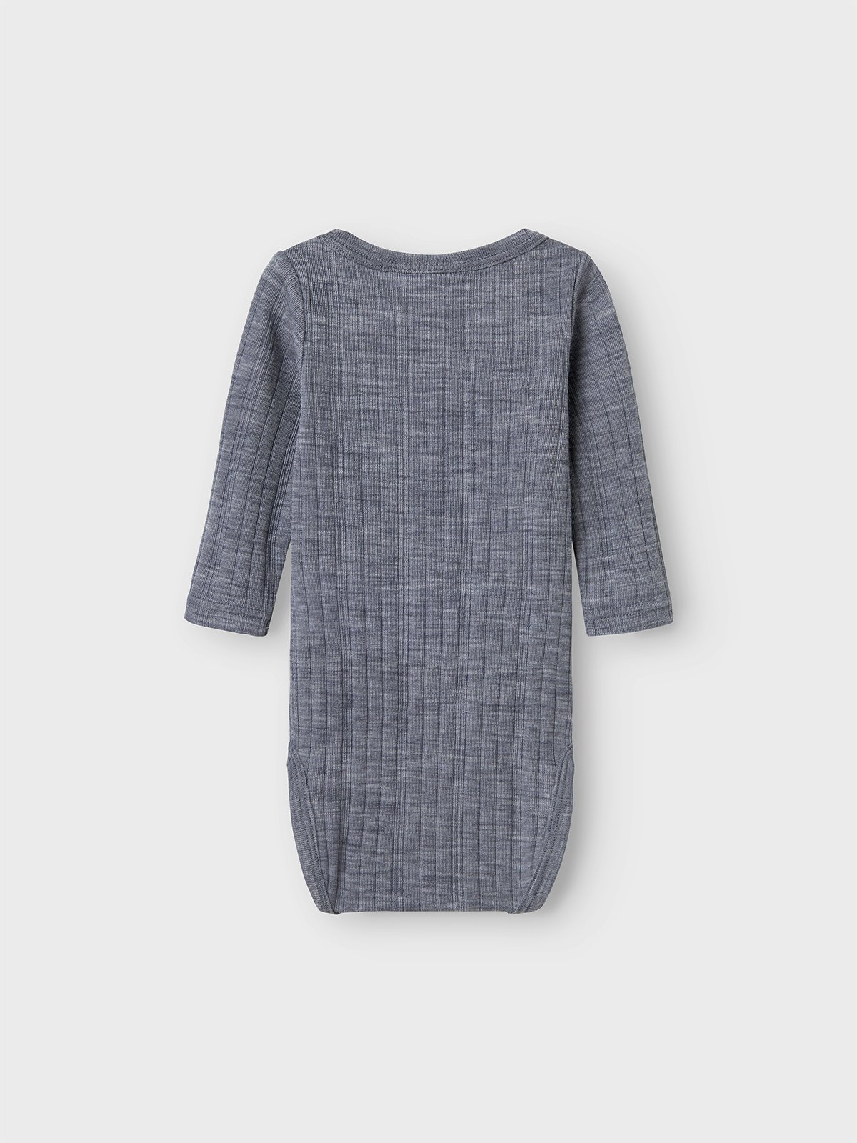 Name It Wang Wool Needle Long Sleeve Body Solid Folkstone Gray
