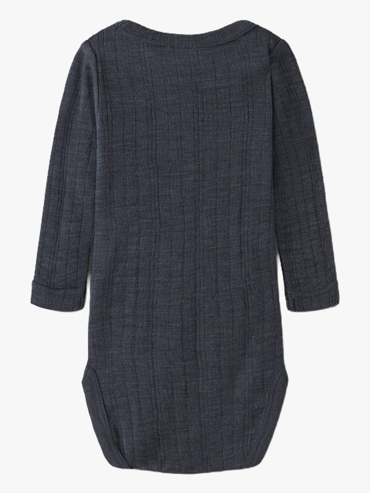 Name It Wang Wool Needle Long Sleeve Body Solid Ombre Blue