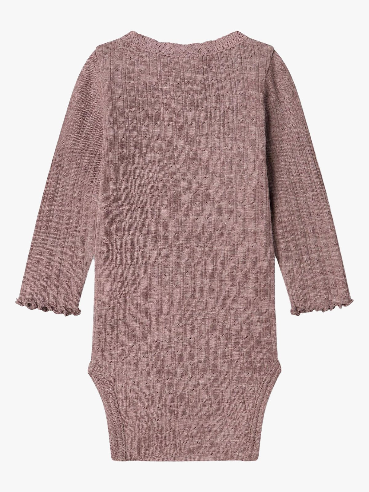 Name It Wossa Rib Long Sleeve Body Purple Dove