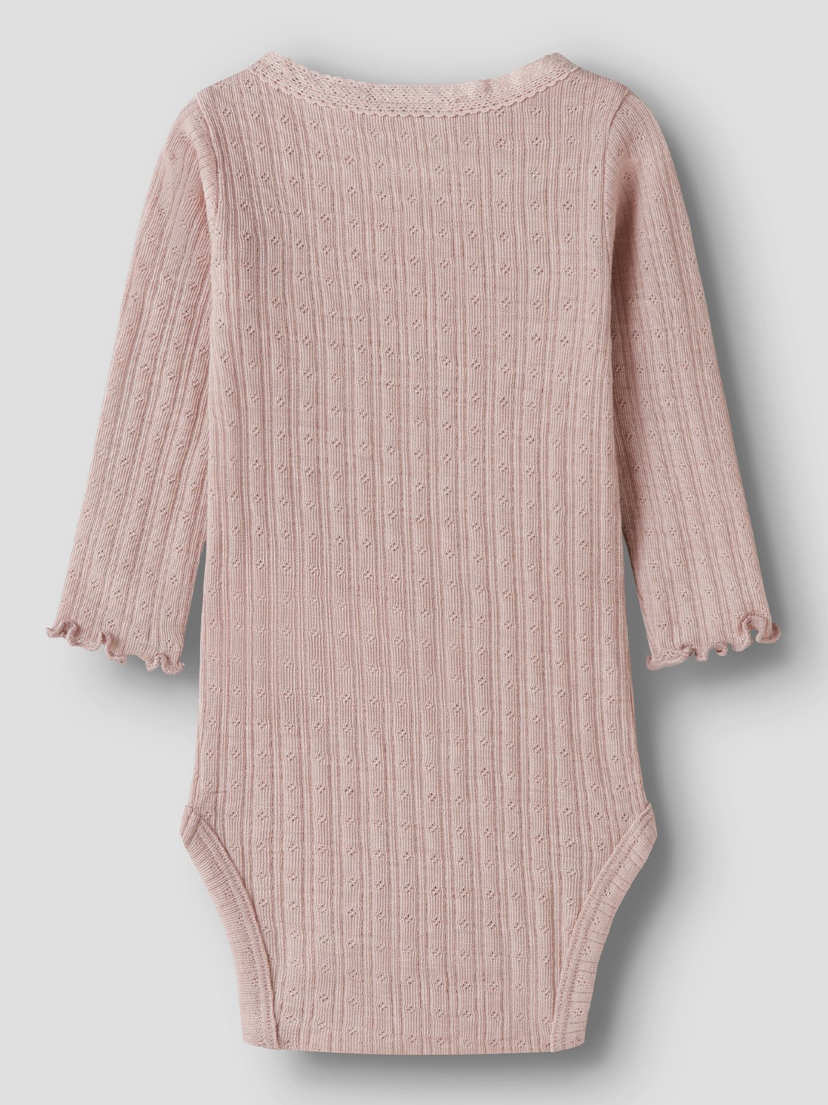 Name It Wossa Rib Long Sleeve Body Shadow Gray