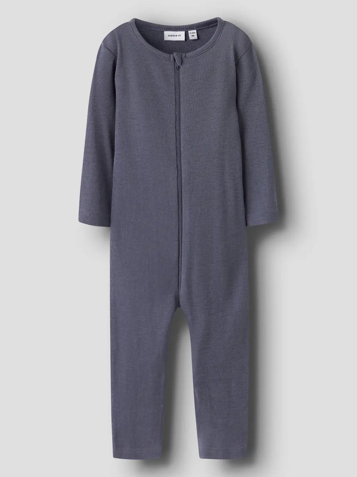 Name It Wossa Wo/Si Rib Nightsuit Folkstone Gray