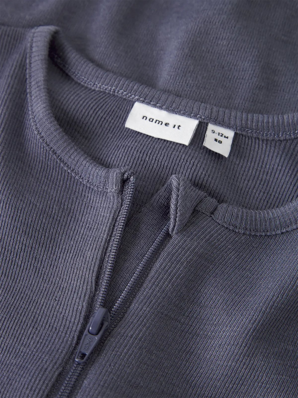 Name It Wossa Wo/Si Rib Nightsuit Folkstone Gray