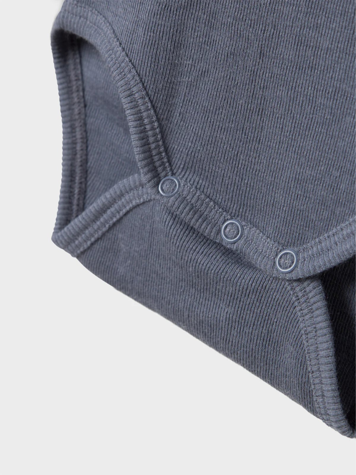 Name It Wossa Wo/Si Rib Long Sleeve Body Folkstone Gray