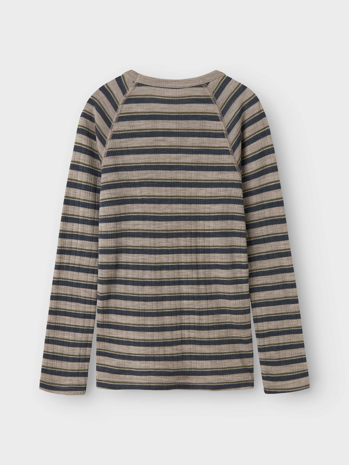 Name It Wang Wool Needle Long Sleeve Top Stripe Satellite