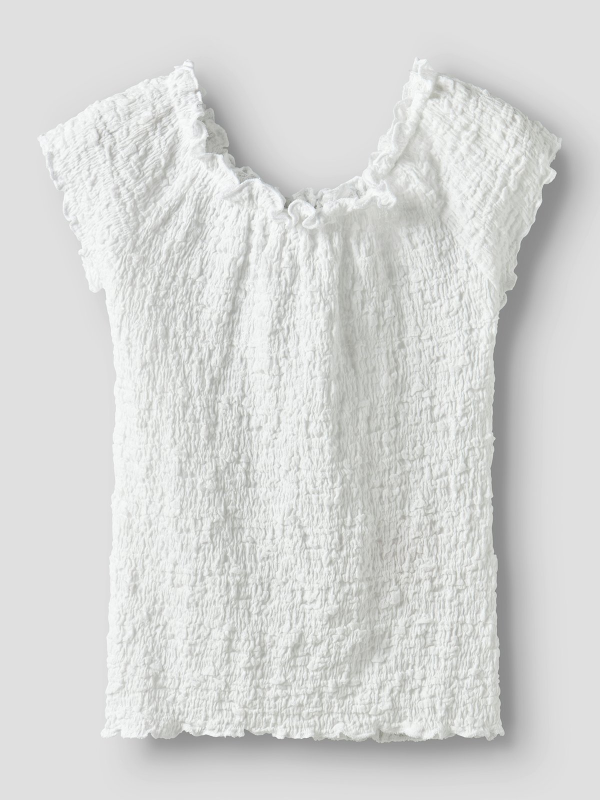 Name It Halisse Short Sleeve Top Bright White