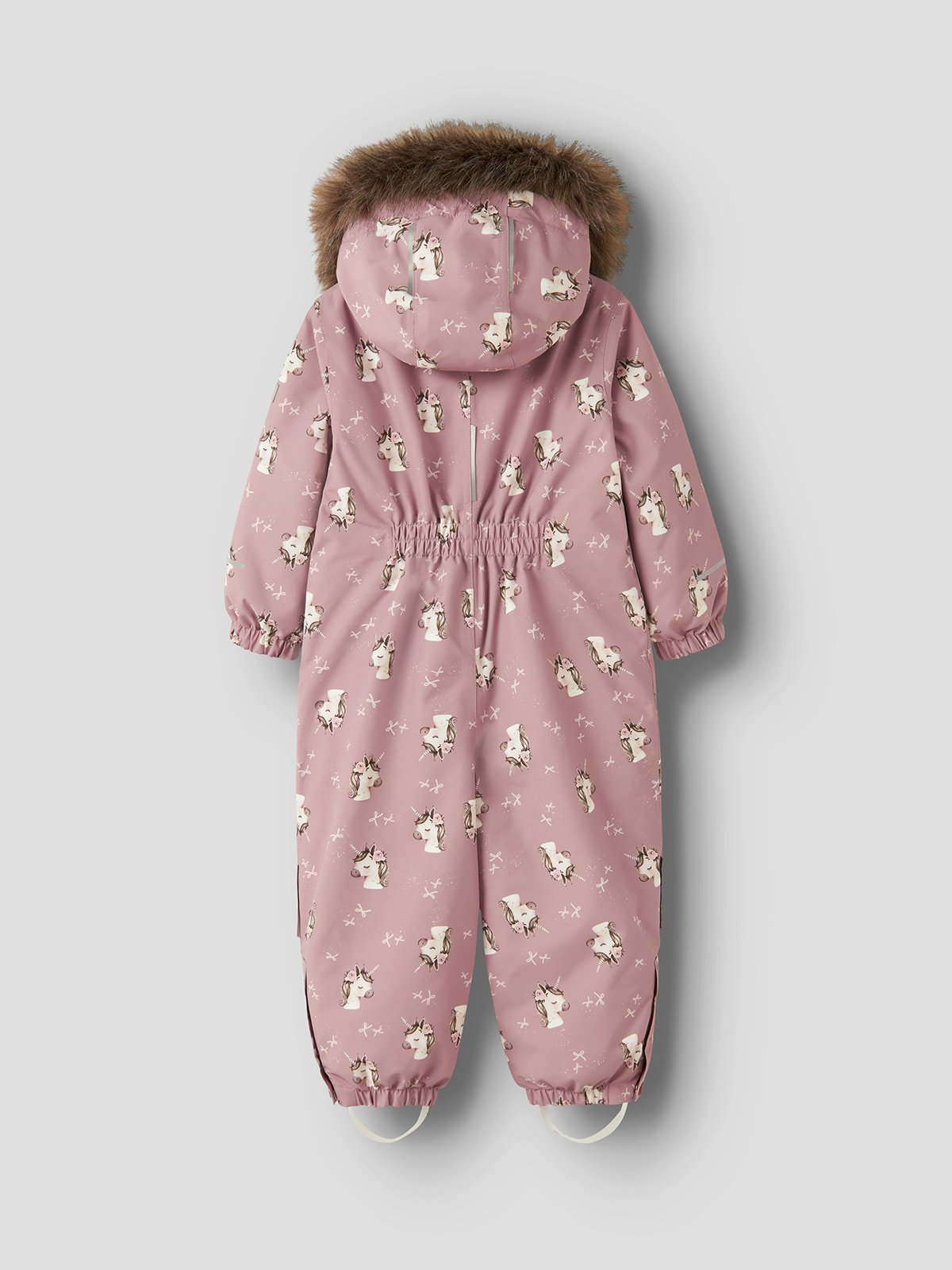 Name It Snow10 Suit All Over Print Woodrose