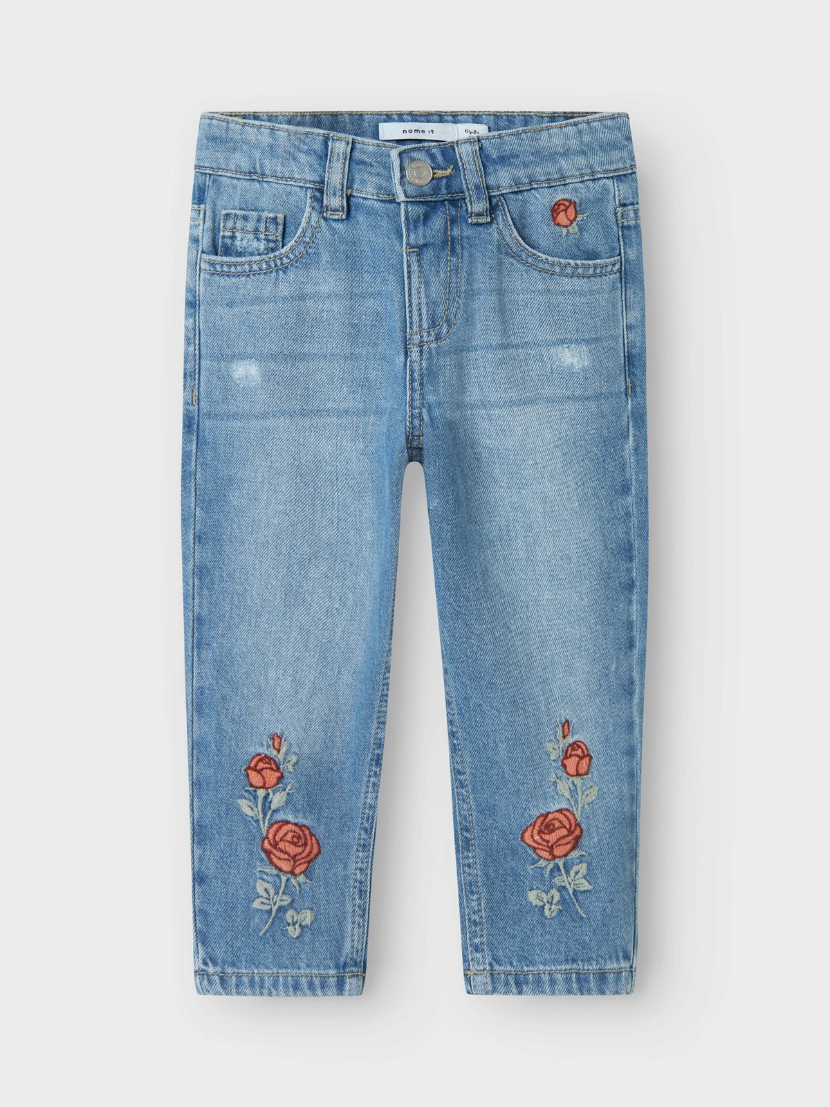 Name It Bella Mom Emb Jeans Noos Light Blue Denim
