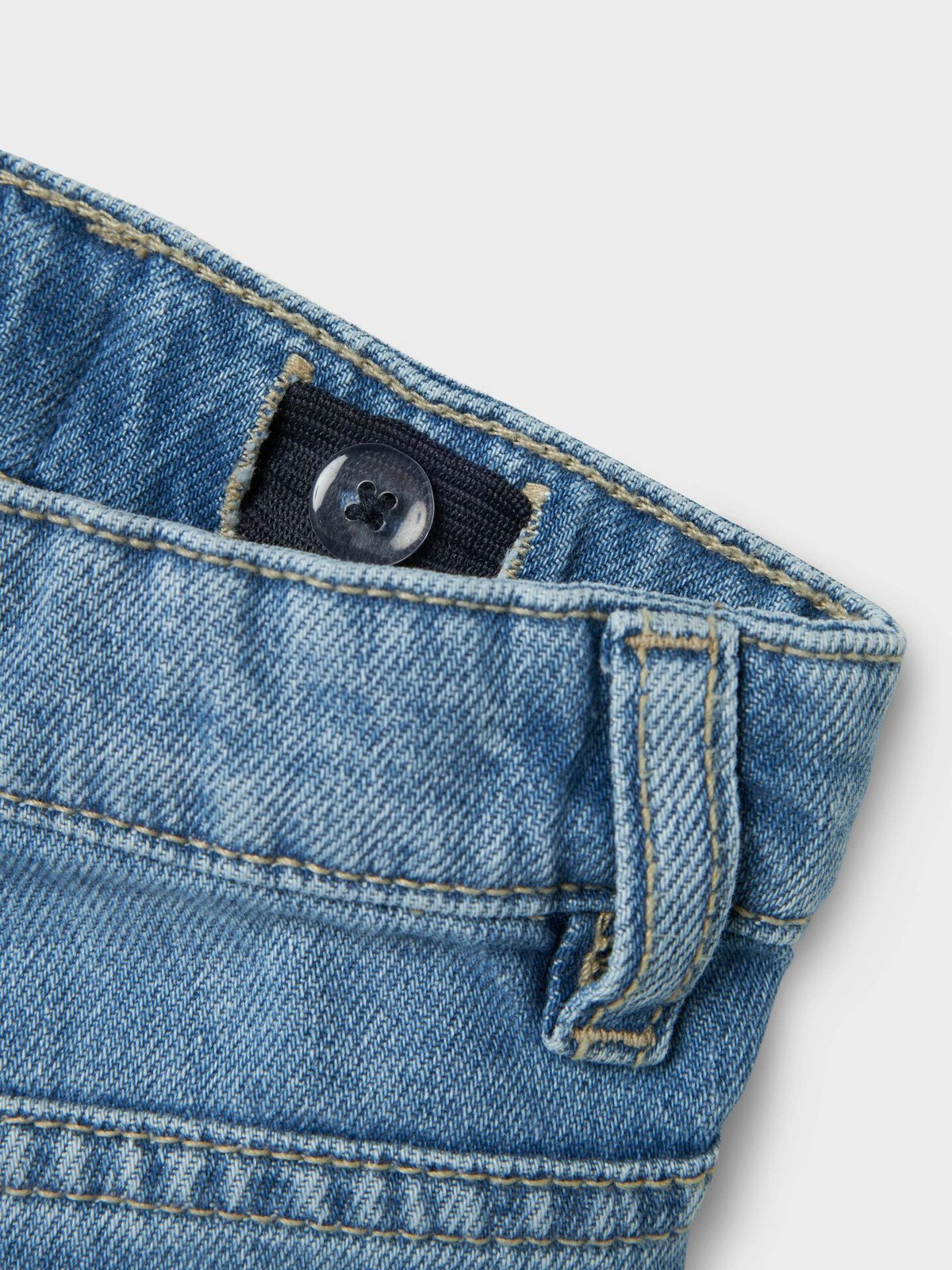 Name It Bella Mom Emb Jeans Noos Light Blue Denim