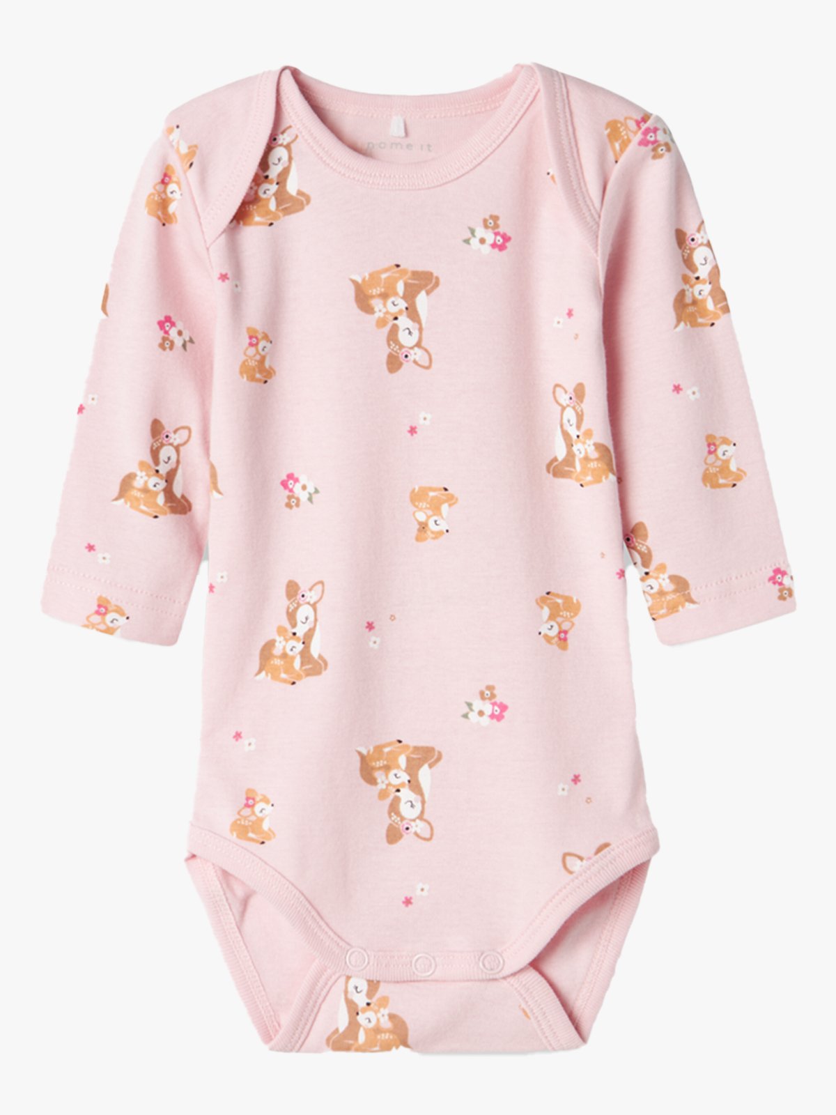 Name It Body 3 Pack Long Sleeve Ibis Rose Deer Ibis Rose