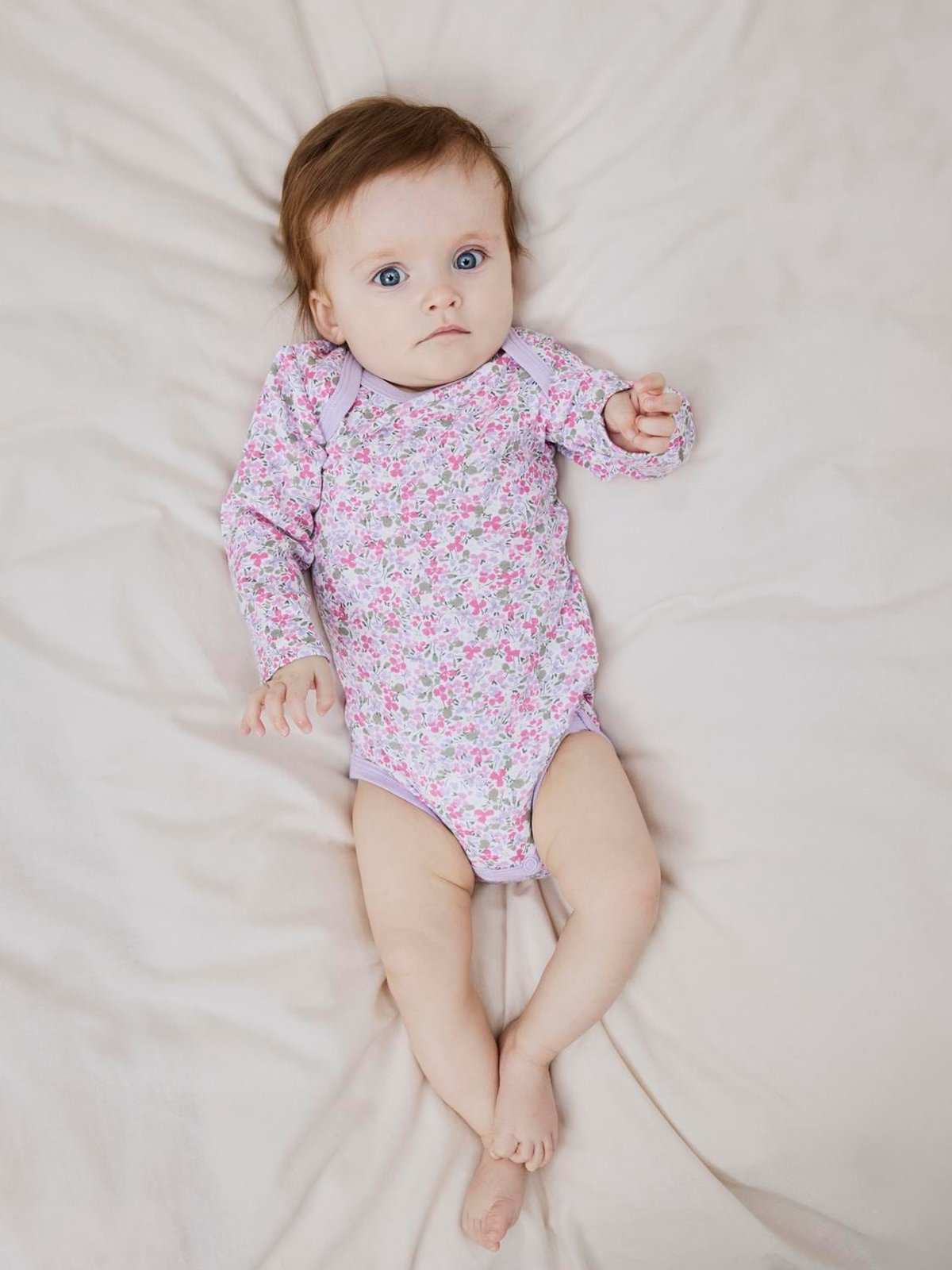 Name It Body 3 Pack Long Sleeve Lilac Petit Flower Pastel Lilac