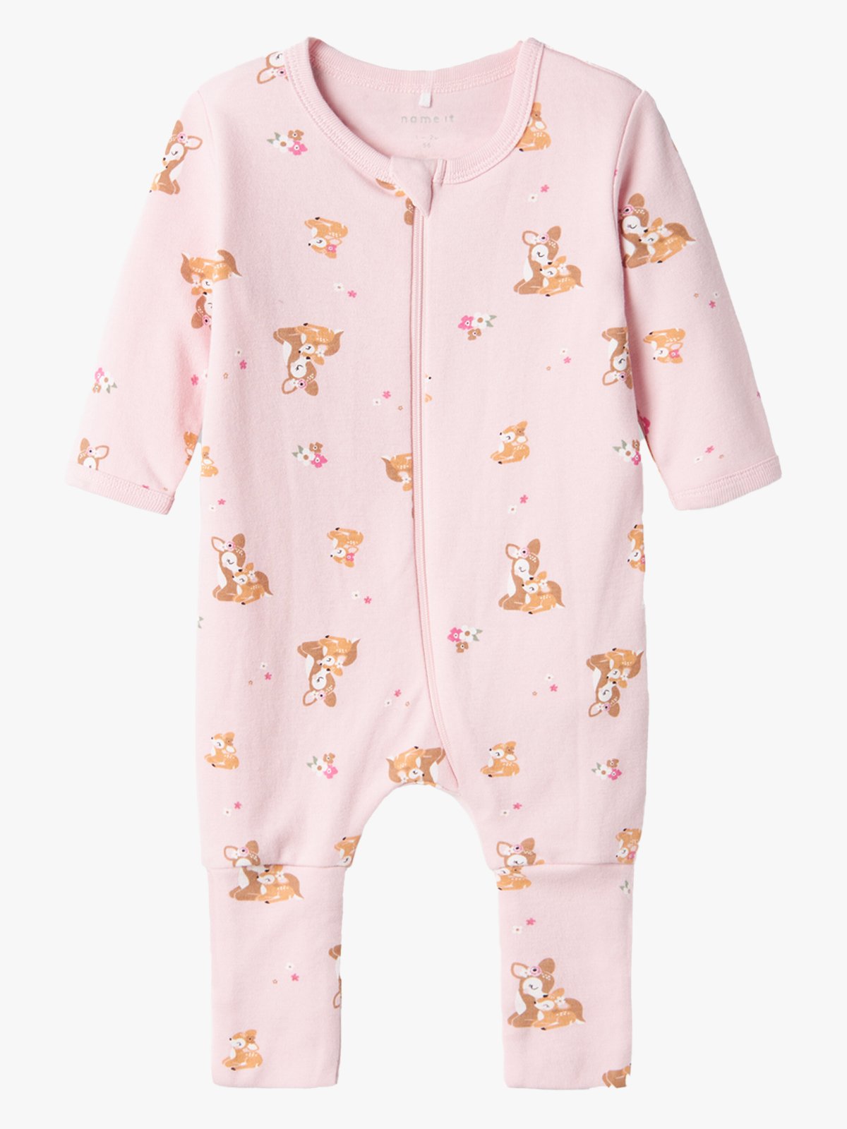 Name It Nightsuit 2 Pack Zip Rose Deer Ibis Rose