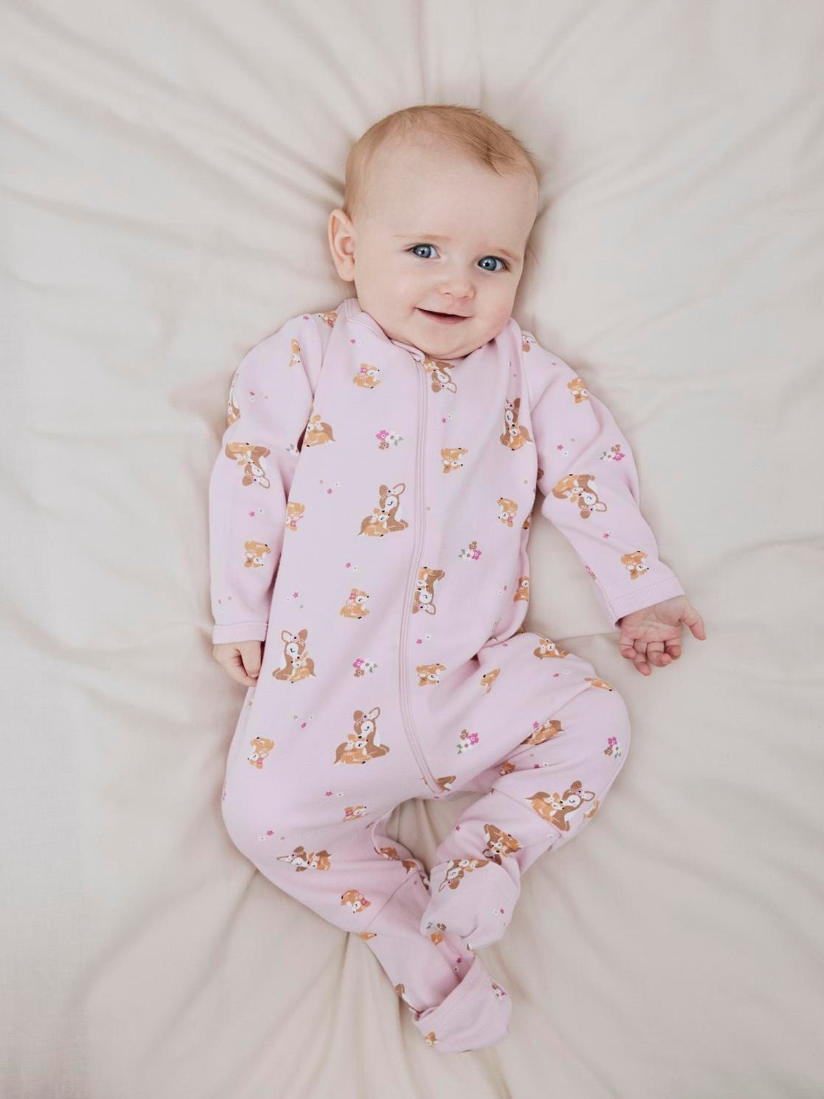 Name It Nightsuit 2 Pack Zip Rose Deer Ibis Rose