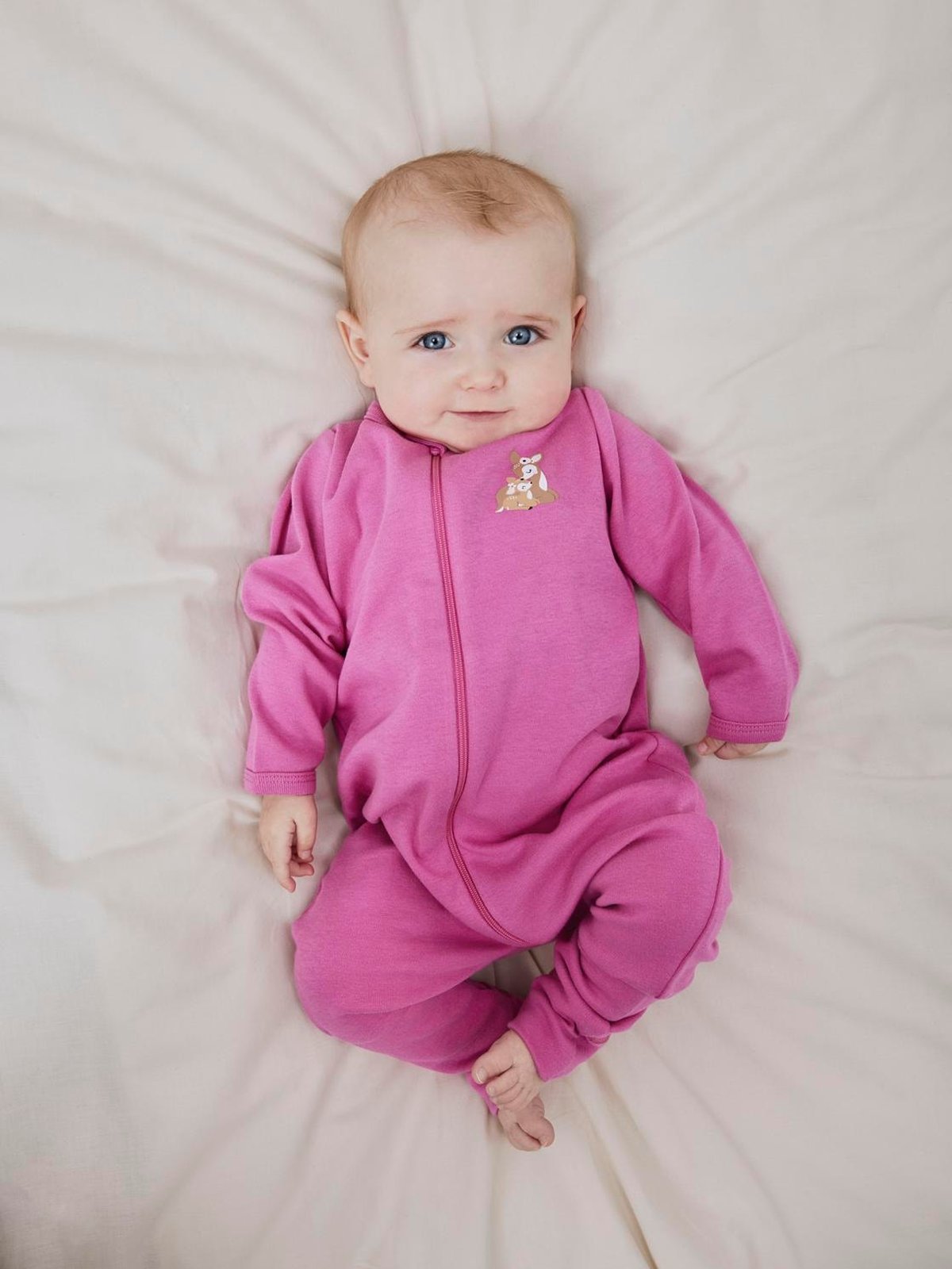 Name It Nightsuit 2 Pack Zip Rose Deer Ibis Rose