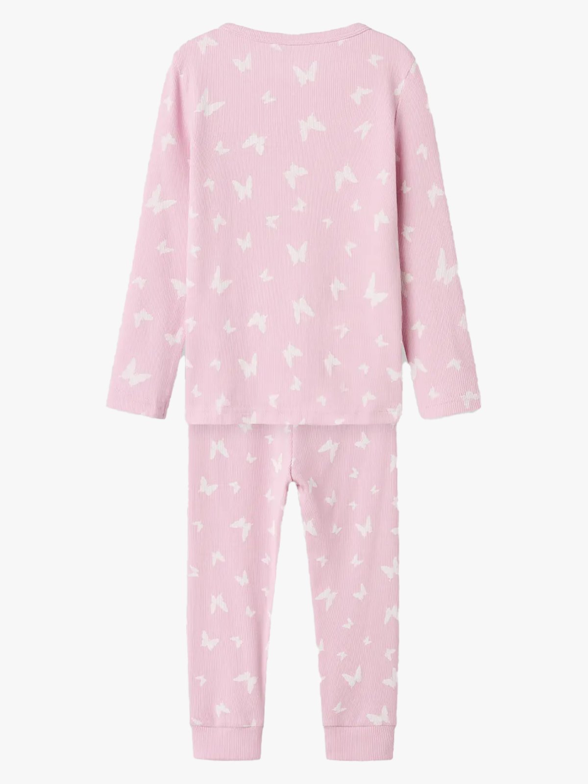 Name It Nightset Pink Butterfly Rib Pink Lavender