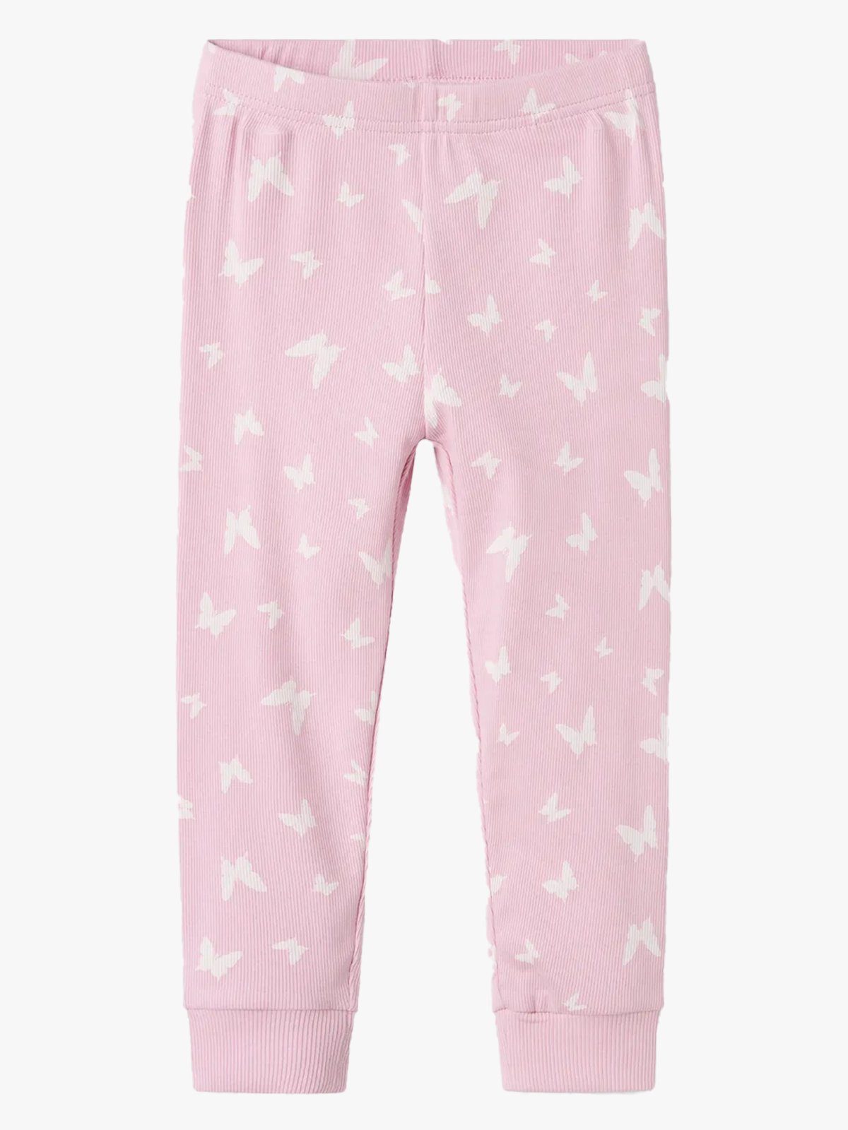 Name It Nightset Pink Butterfly Rib Pink Lavender