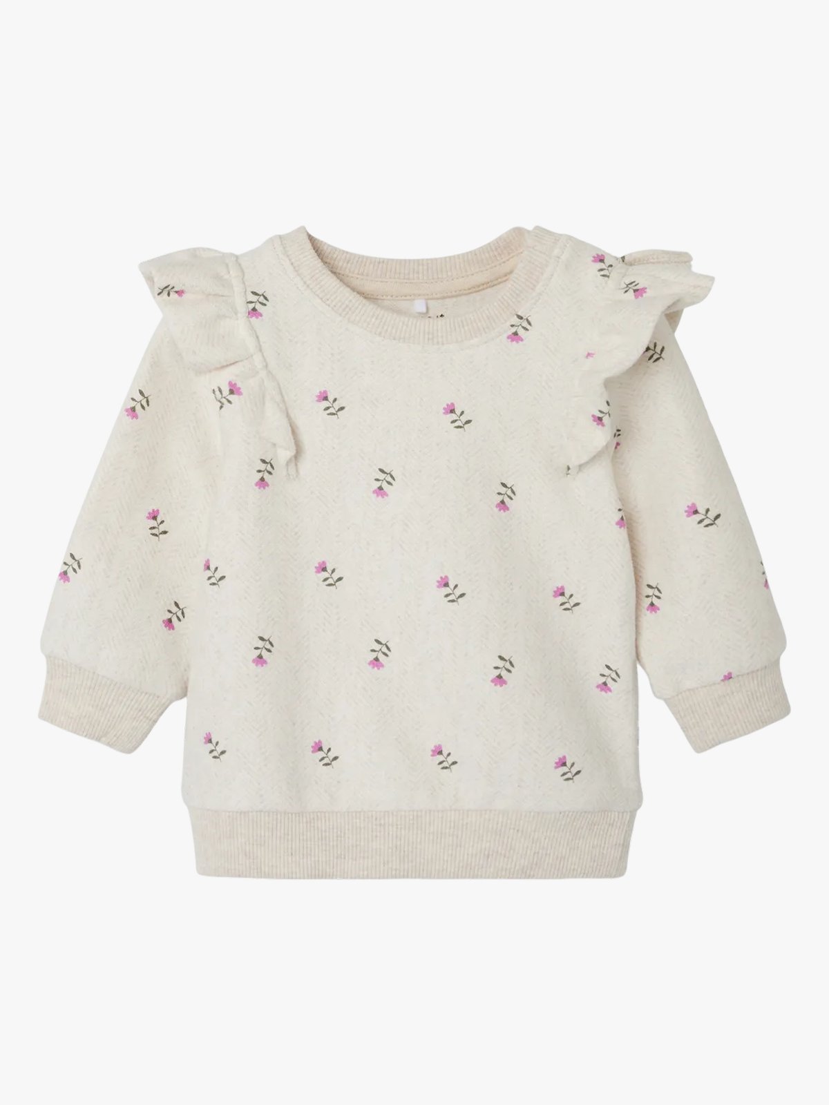 Name It Nulla Long Sleeve O Neck Peyote Melange