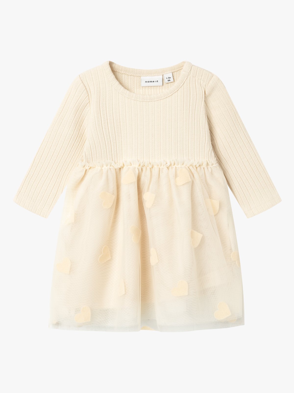 Name It Ajas Long Sleeve Dress Summer Sand