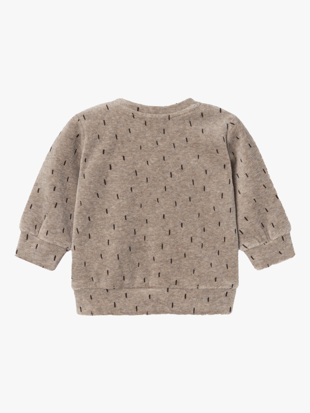Name It Alwin Long Sleeve Velour Weathered Teak