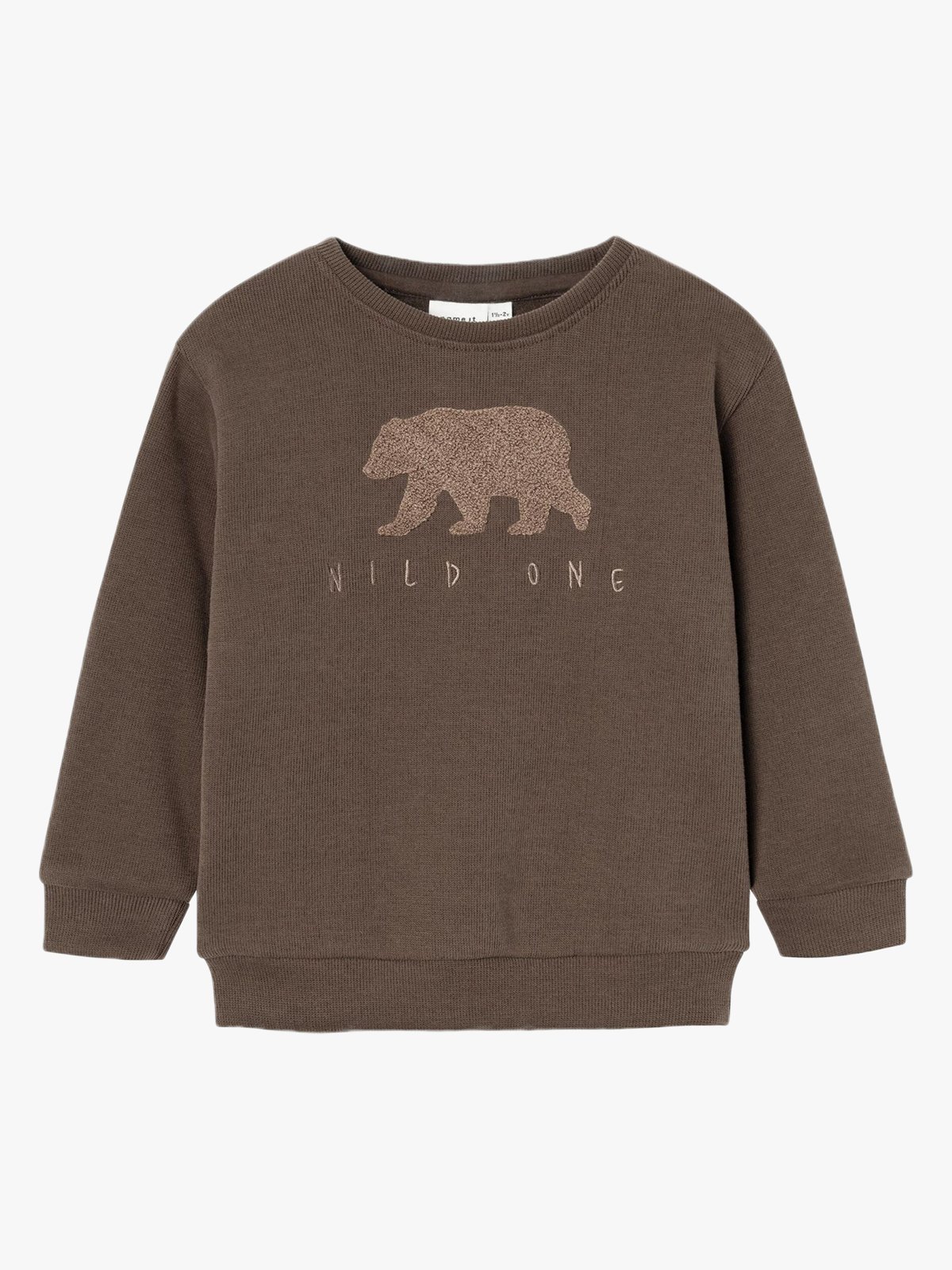 Name It Bear Nreg Sweat Unbrushed Bracken