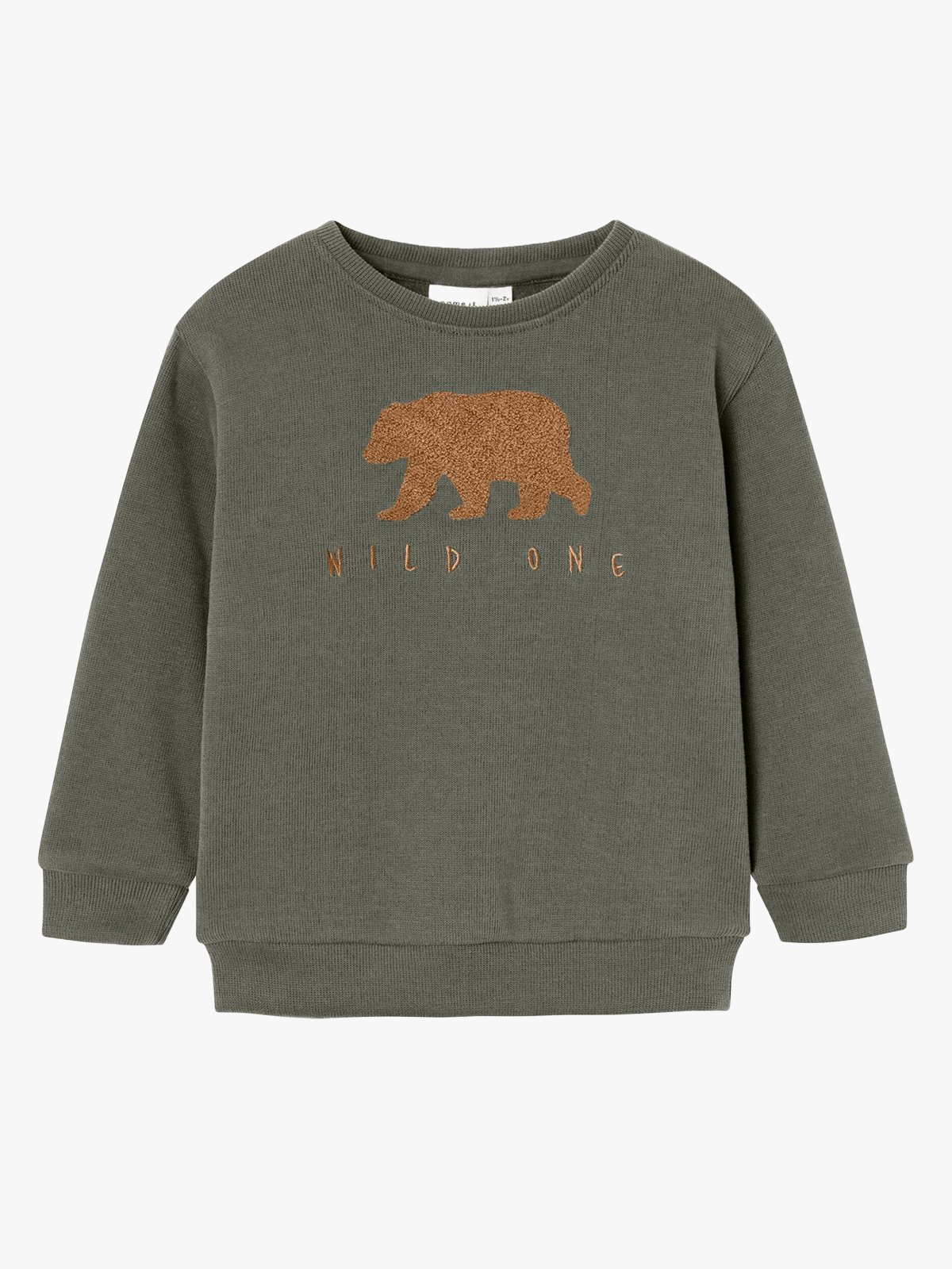 Name It Bear Nreg Sweat Unbrushed Tea Leaf
