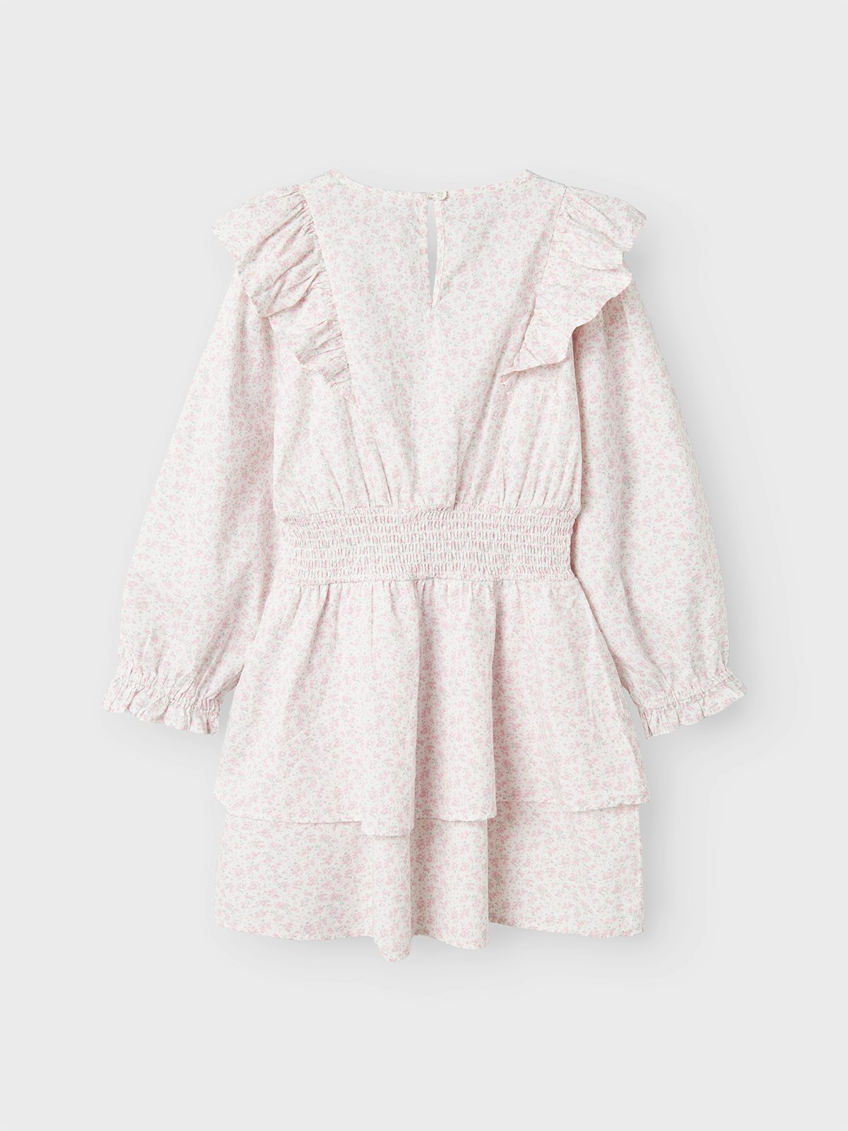 Name It Husis Long Sleeve Dress Bright White