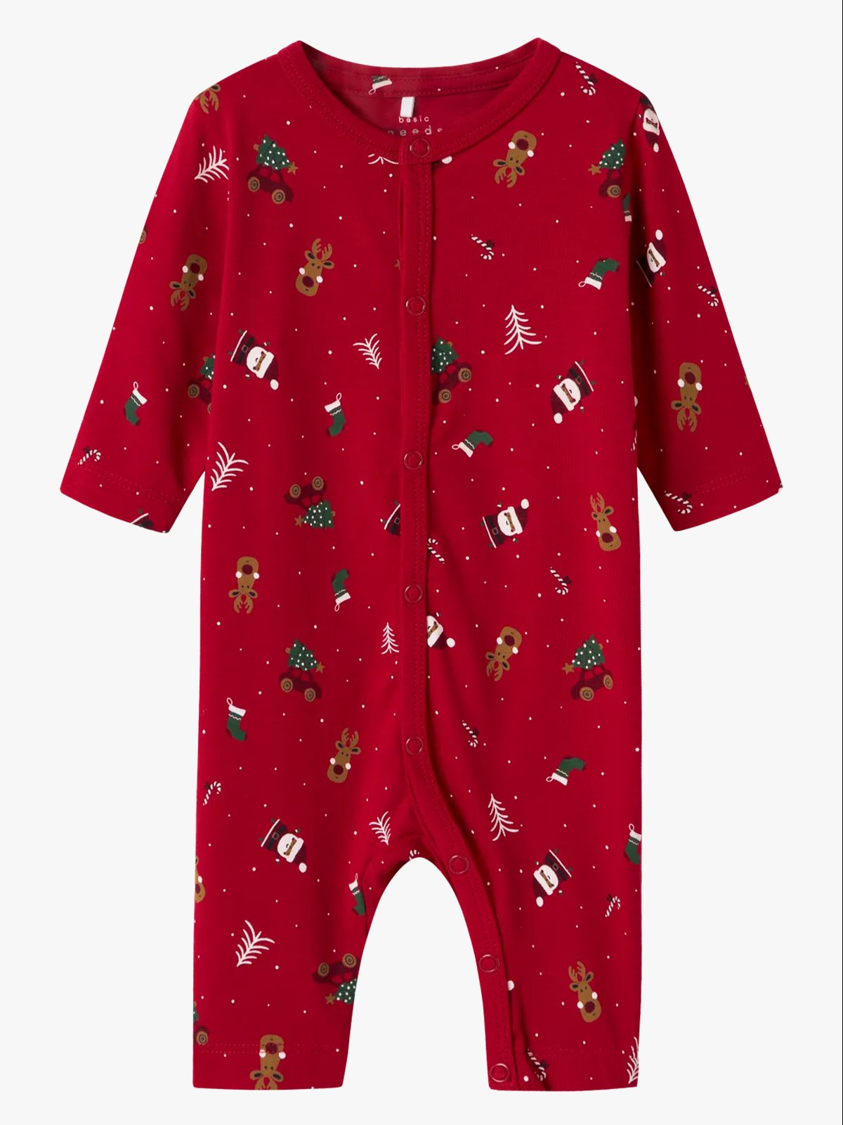 Name It Vismas Long Sleeve Nightsuit Jester Red Christmas Elements