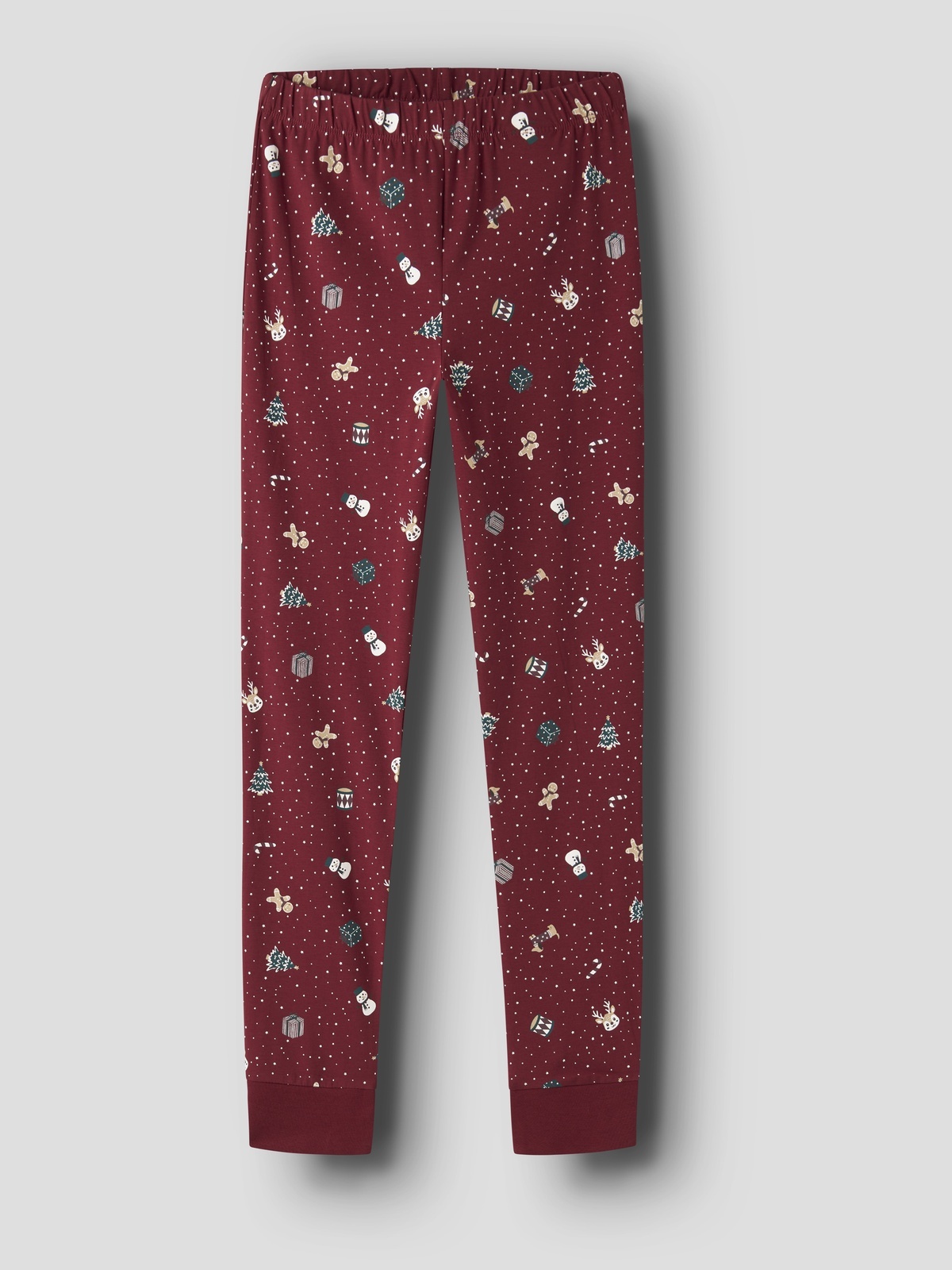 Name It Vismas Long Sleeve Nightset Rød