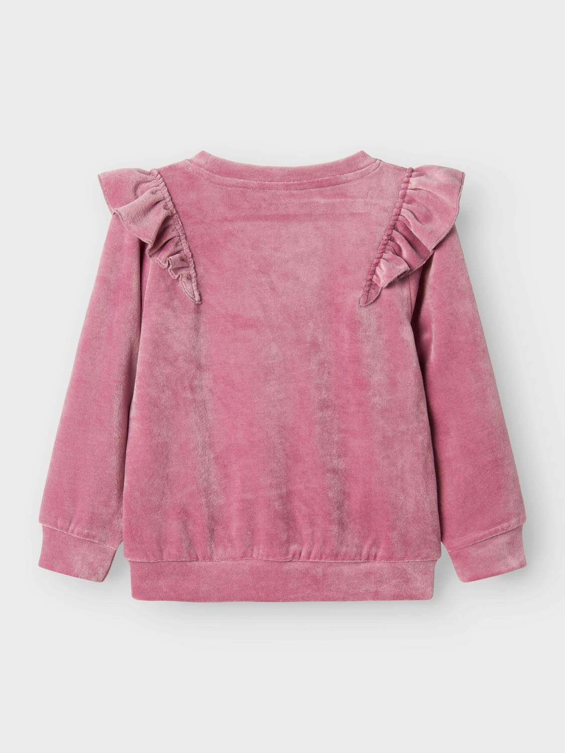 Name It Rille Nreg Velour O-Neck Mauve Orchid
