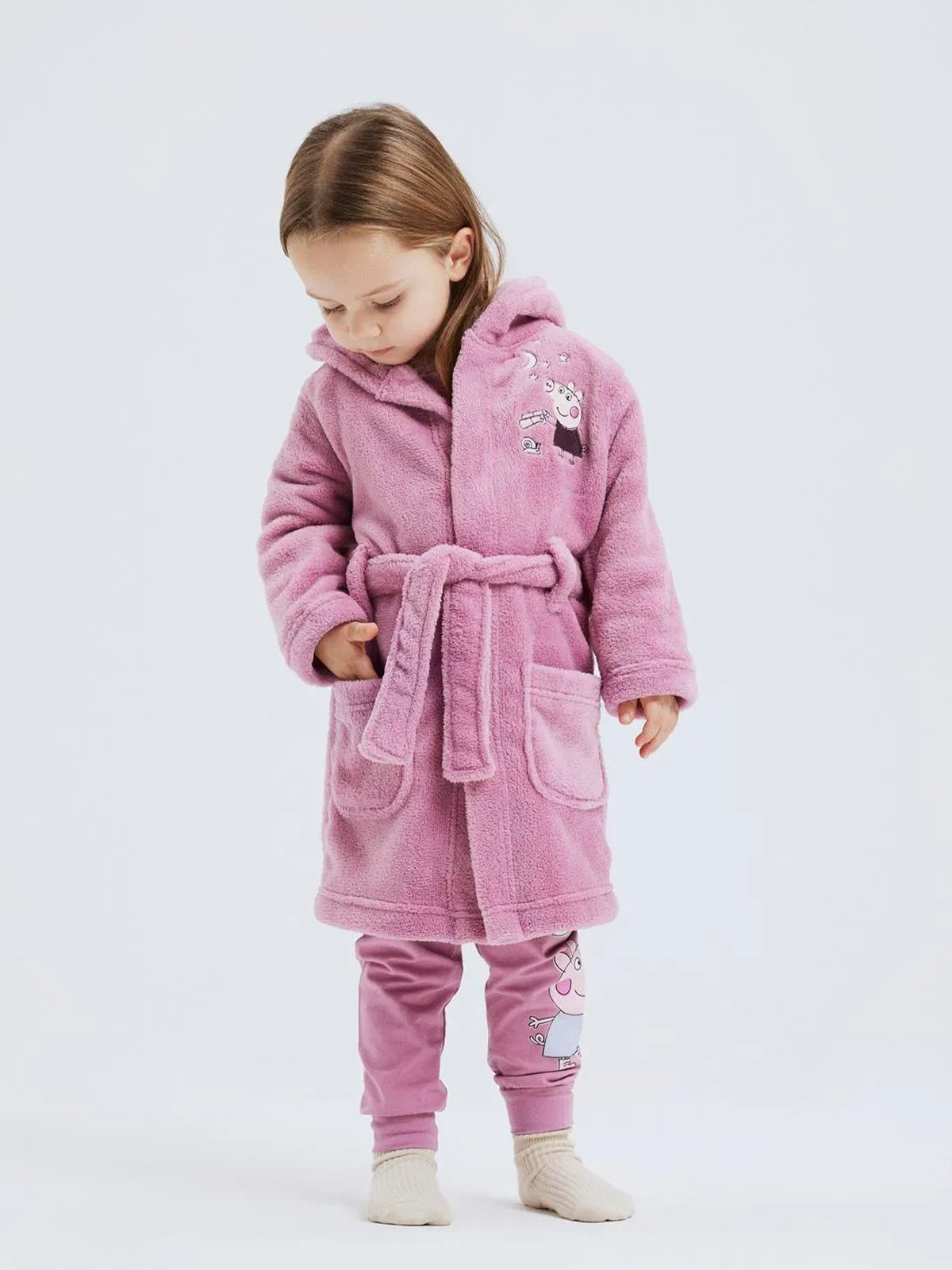 Name It Orsina Peppapig Bathrobe Mauve Orchid