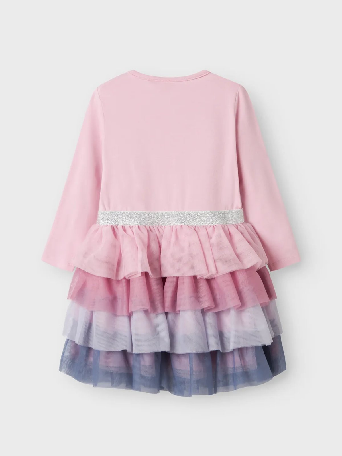 Name It Okanna Frozen Long Sleeve Tulle Dress Corsage