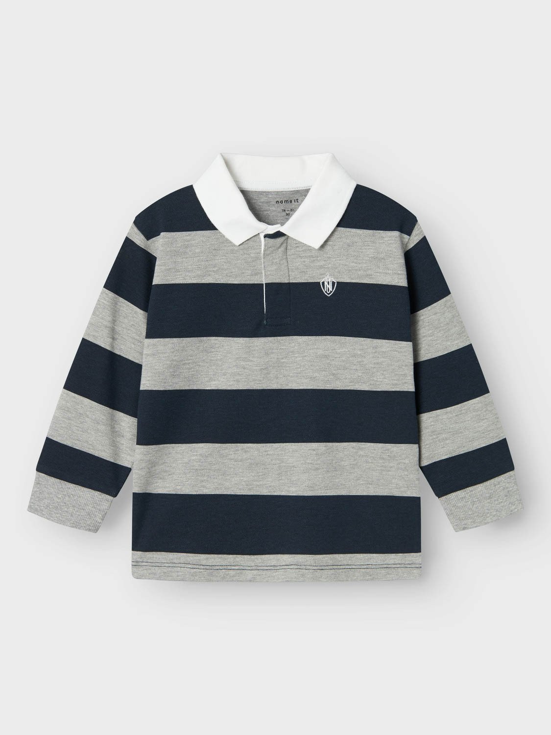 Name It Robert Long Sleeve Polo Dark Sapphire