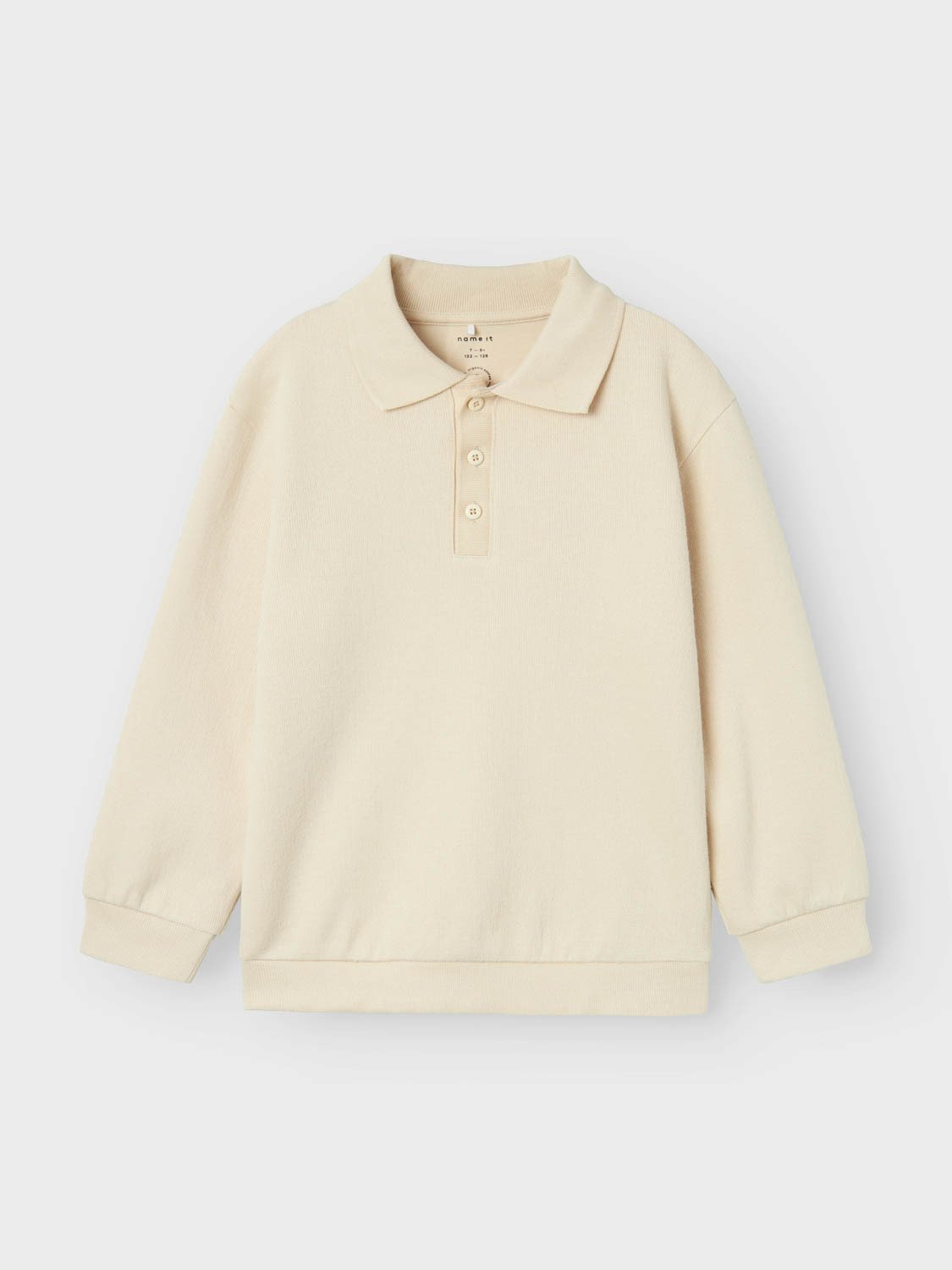 Name It Rabba Long Sleeve Polo Top Summer Sand