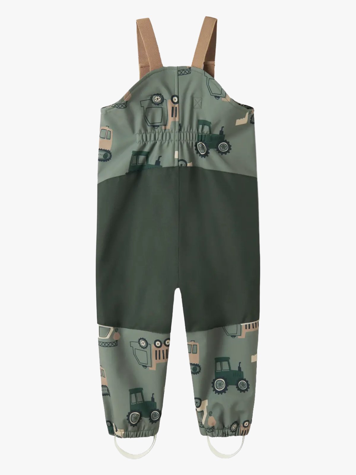 Name It Alfa08 Softshell Bib Pant All Over Print Balsam Green machines