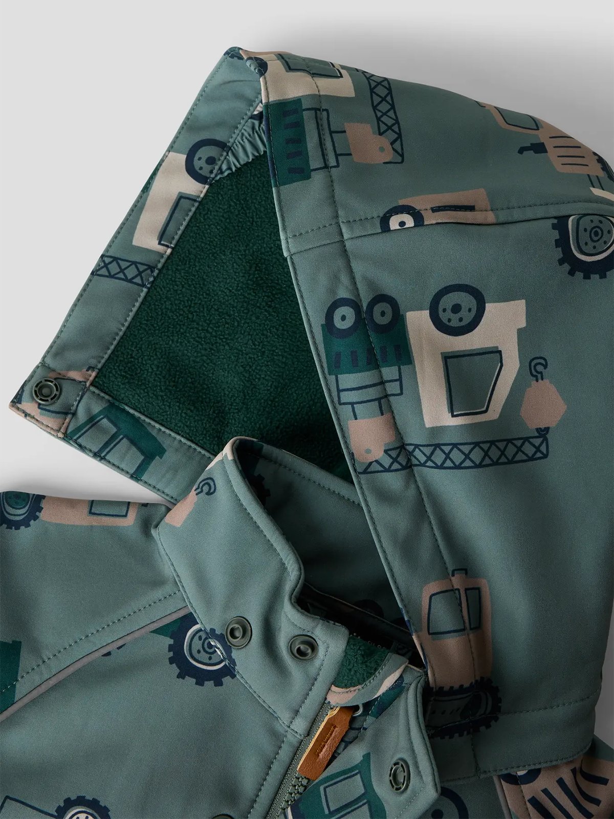 Name It Alfa08 Softshell Jacket All Over Print Balsam Green Machines