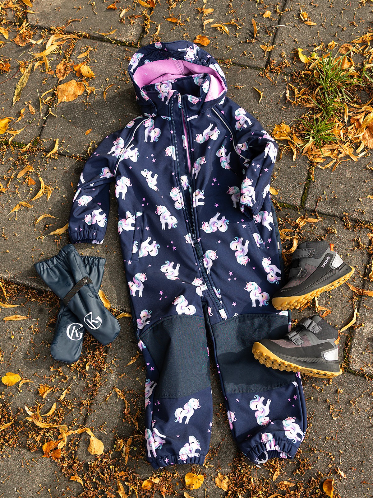 Name It Alfa08 Softshell Suit All Over Print Naval Academy FAIRYTALE UNICORN