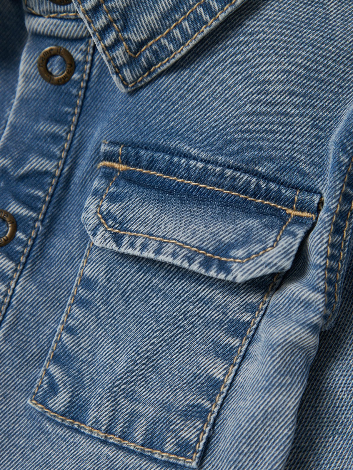 Name It Knud Denim Long Sleeve Shirt Medium Blue Denim