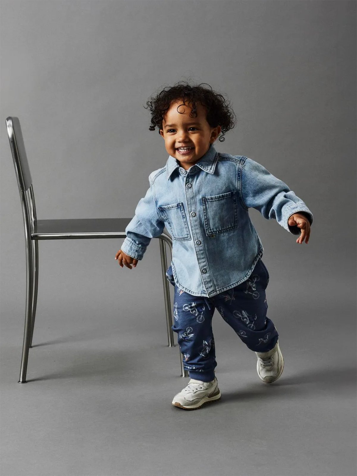 Name It Ten Os Denim Long Sleeve Shirt Light Blue Denim