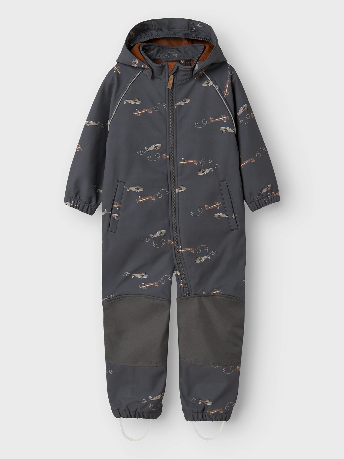 Name It Alfa08 Softshell Suit All Over Print Grey Pinestripe