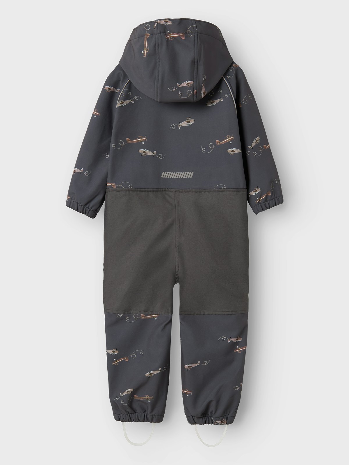 Name It Alfa08 Softshell Suit All Over Print Grey Pinestripe