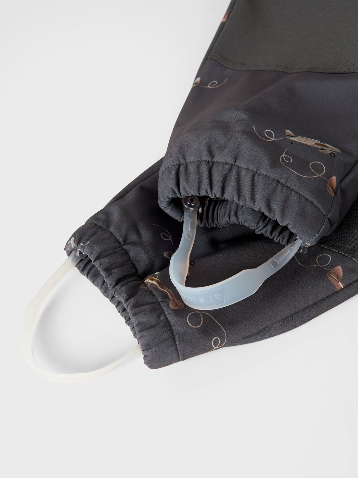 Name It Alfa08 Softshell Suit All Over Print Grey Pinestripe