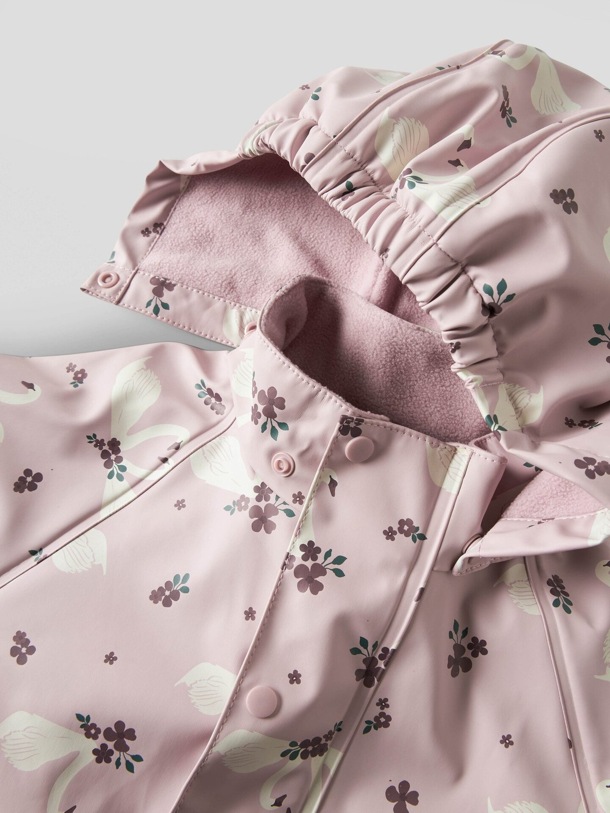 Name It Dry10 Rain Suit Fleece Aop Keepsake Lilac