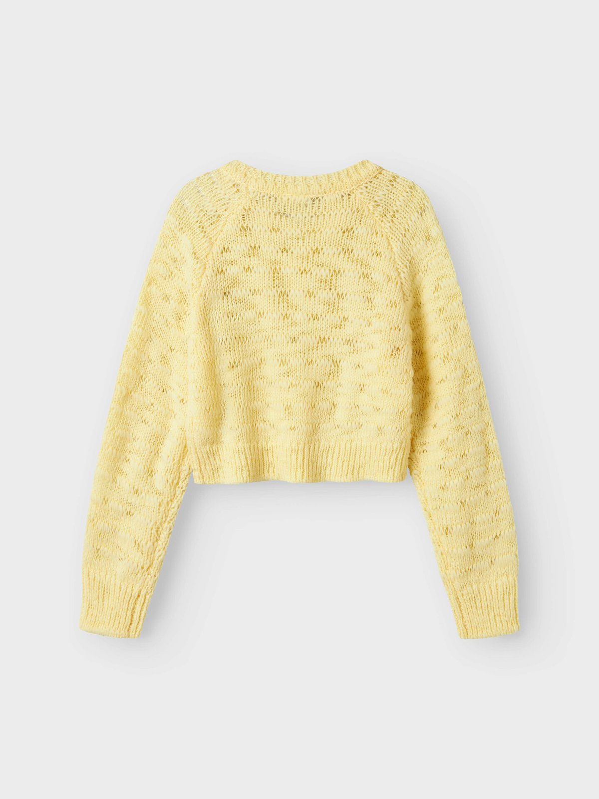 Name It Tiksina Long Sleeve Short Knit Pastel Yellow