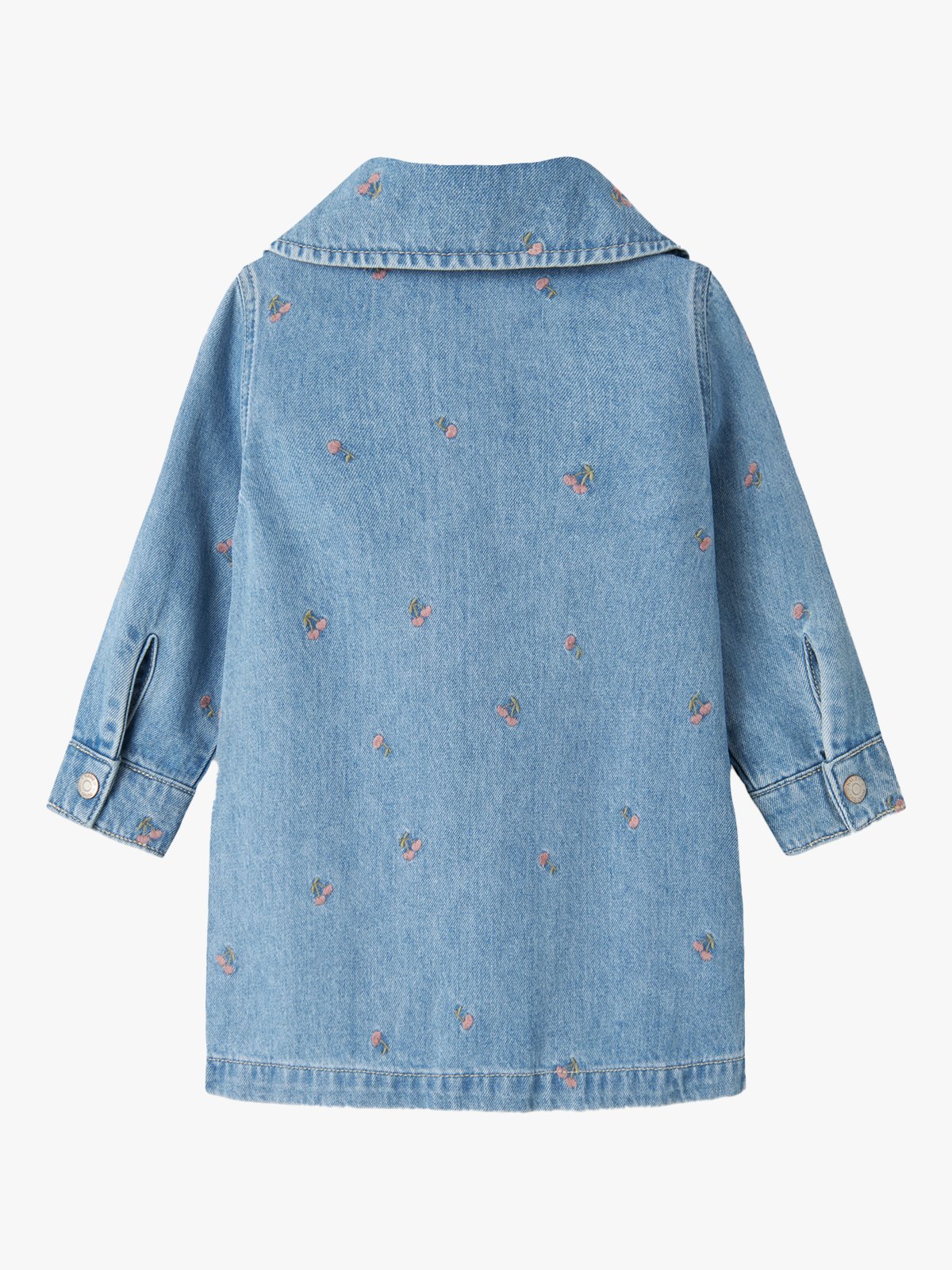 Name It Piper Long Sleeve Denim Dress Light Blue Denim